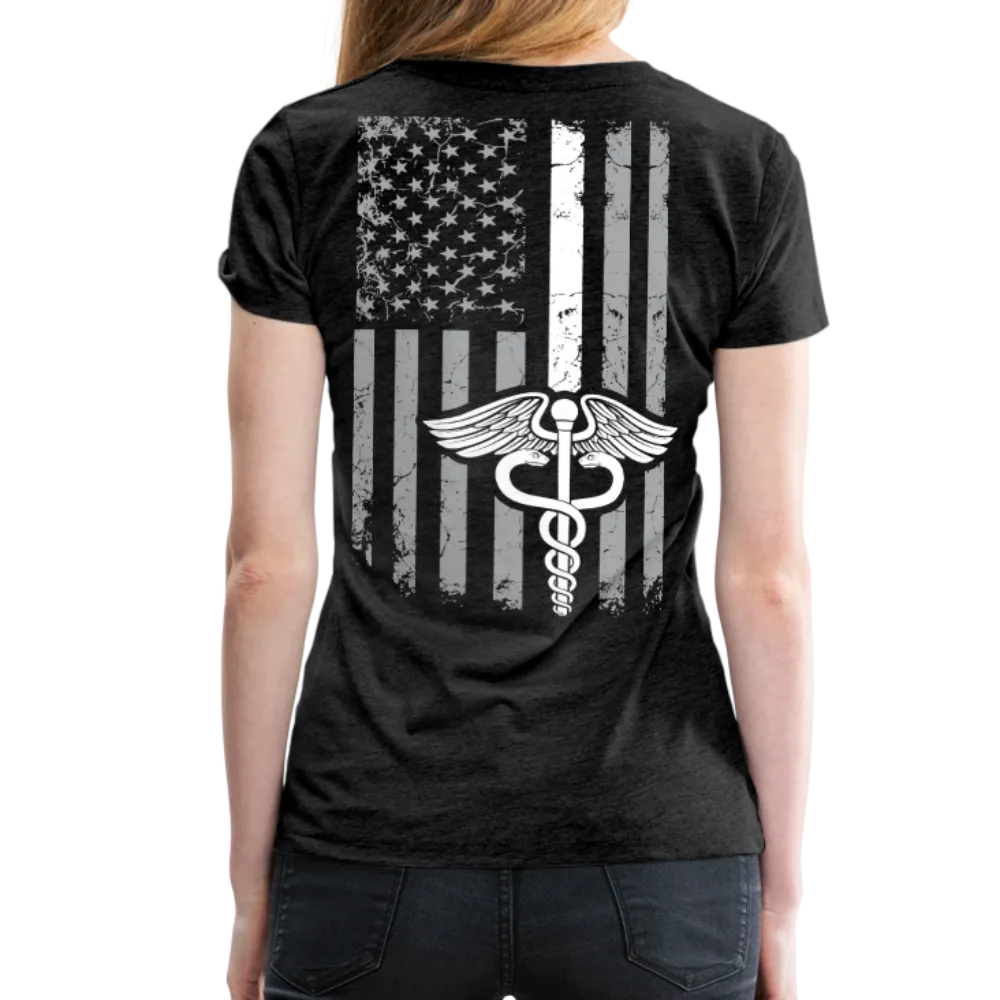 Nurse Flag White Women’s Premium T-Shirt (CK1600)