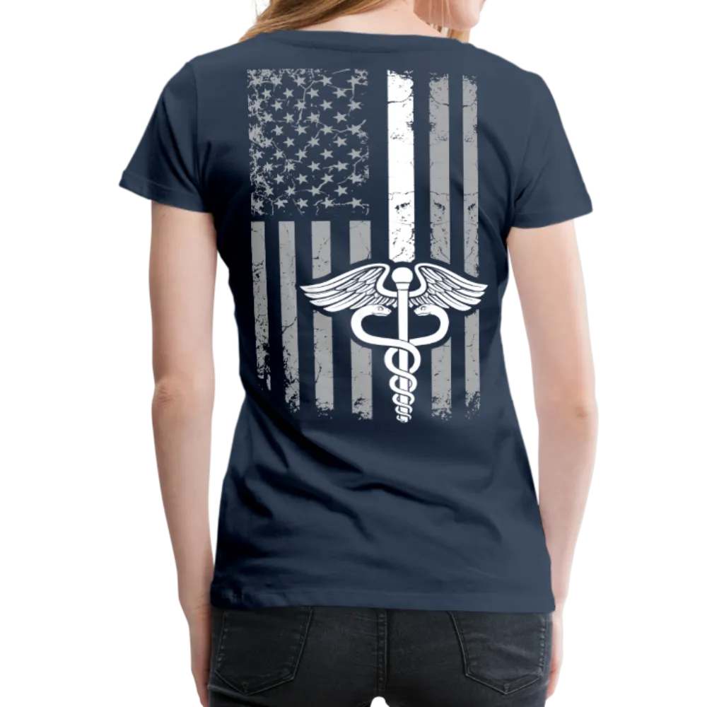 Nurse Flag White Women’s Premium T-Shirt (CK1600)