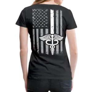 Nurse Flag White Women’s Premium T-Shirt (CK1600)