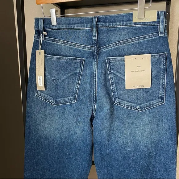 NWT Hudson Jade Loose Fit Straight Leg Jeans