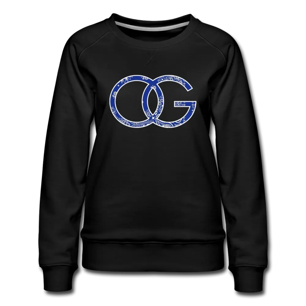 OG Crip Blue Bandana Premium Women's Sweatshirt