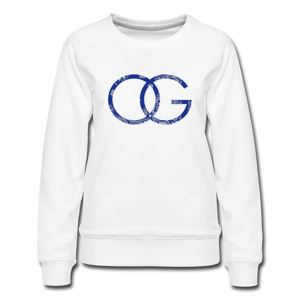 OG Crip Blue Bandana Premium Women's Sweatshirt