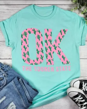 OKLAHOMA CACTUS GRAPHIC TEE