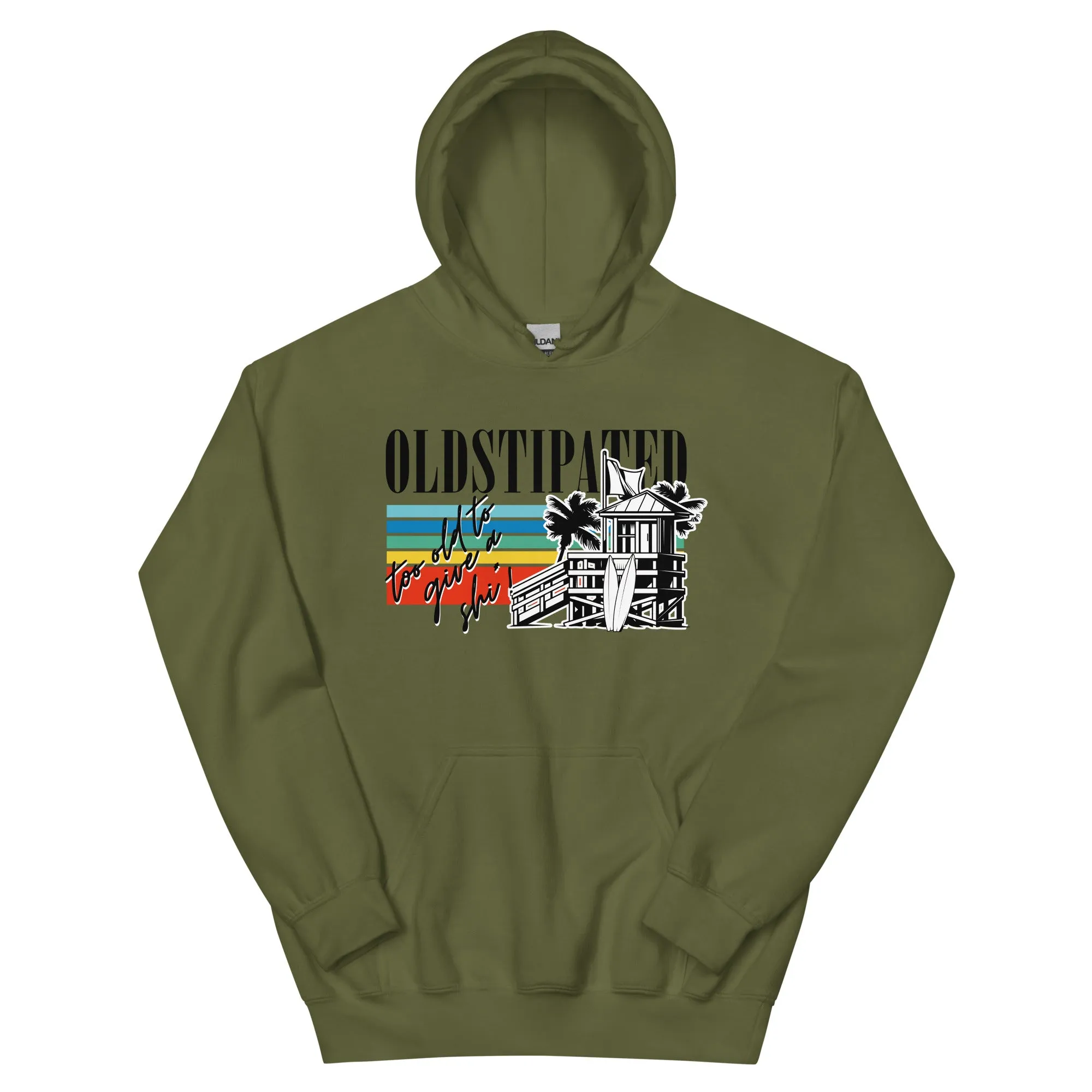 OLDSTIPATED Too Old To Give A Sh Unisex Hoodie