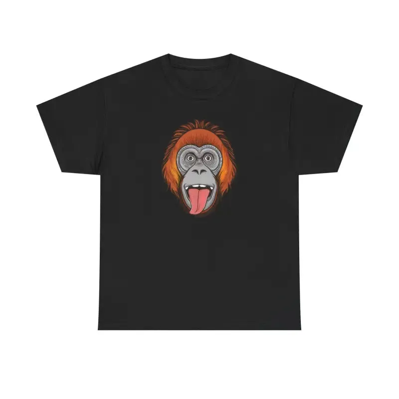 Orangutan Face Cotton Tee Unisex Deluxe Fit