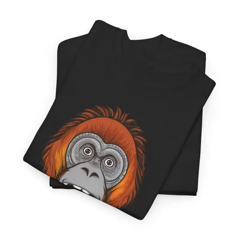 Orangutan Face Cotton Tee Unisex Deluxe Fit