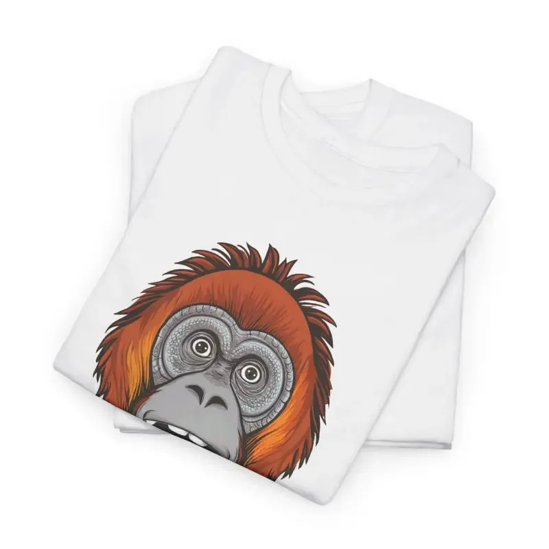 Orangutan Face Cotton Tee Unisex Deluxe Fit