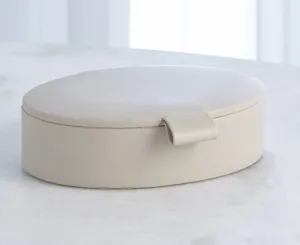 Oval Leather Box