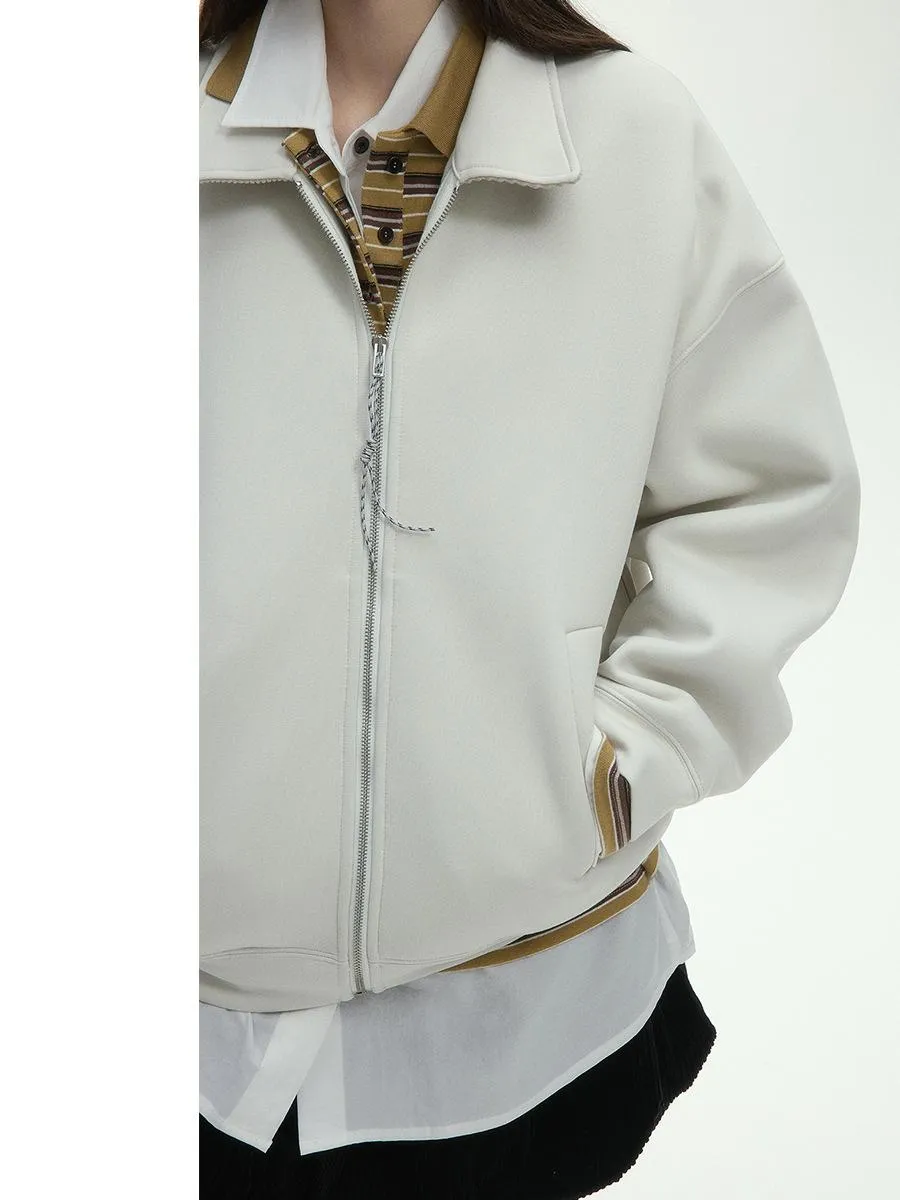 Oversized Zip-Up Cardigan