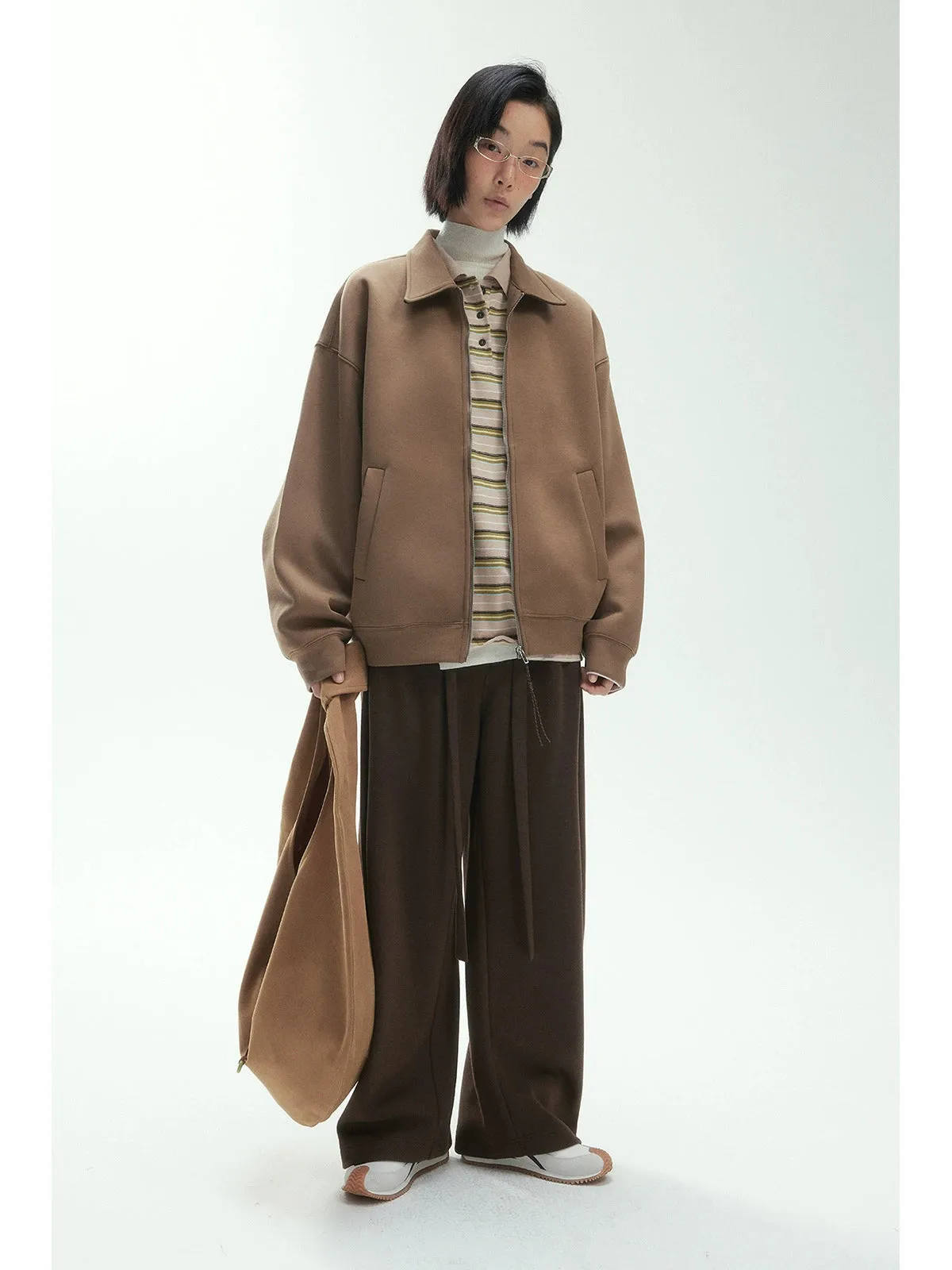 Oversized Zip-Up Cardigan