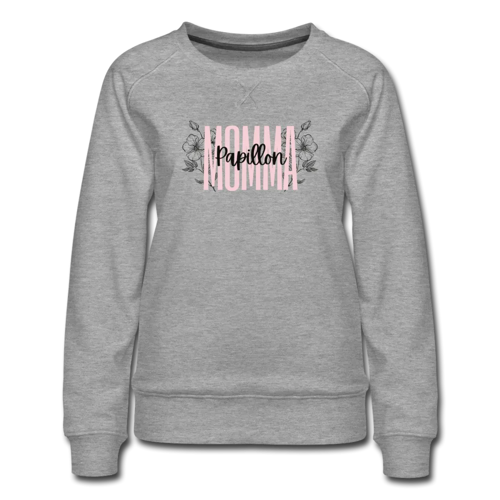 Papillon Mamma Floral Women’s Premium Sweatshirt