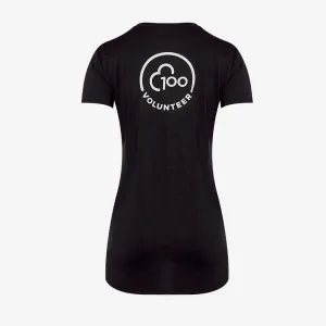 parkrun Milestone Women's Volunteer T-Shirt 100 - Black