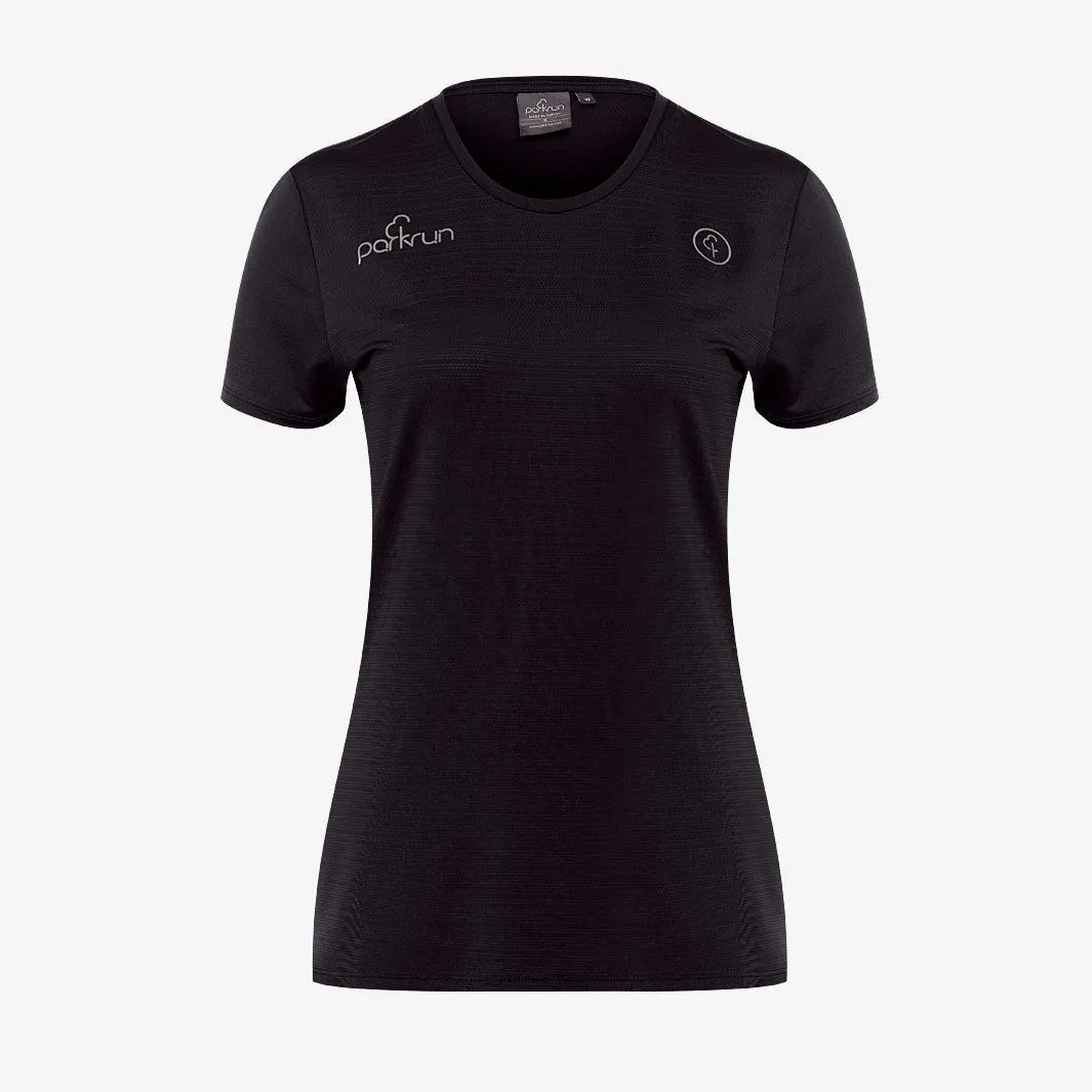 parkrun Milestone Women's Volunteer T-Shirt 100 - Black