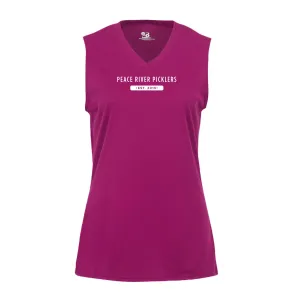 Peace River Picklers 2021 Pickleball Ladies Performance Sleeveless Tank - Design 2