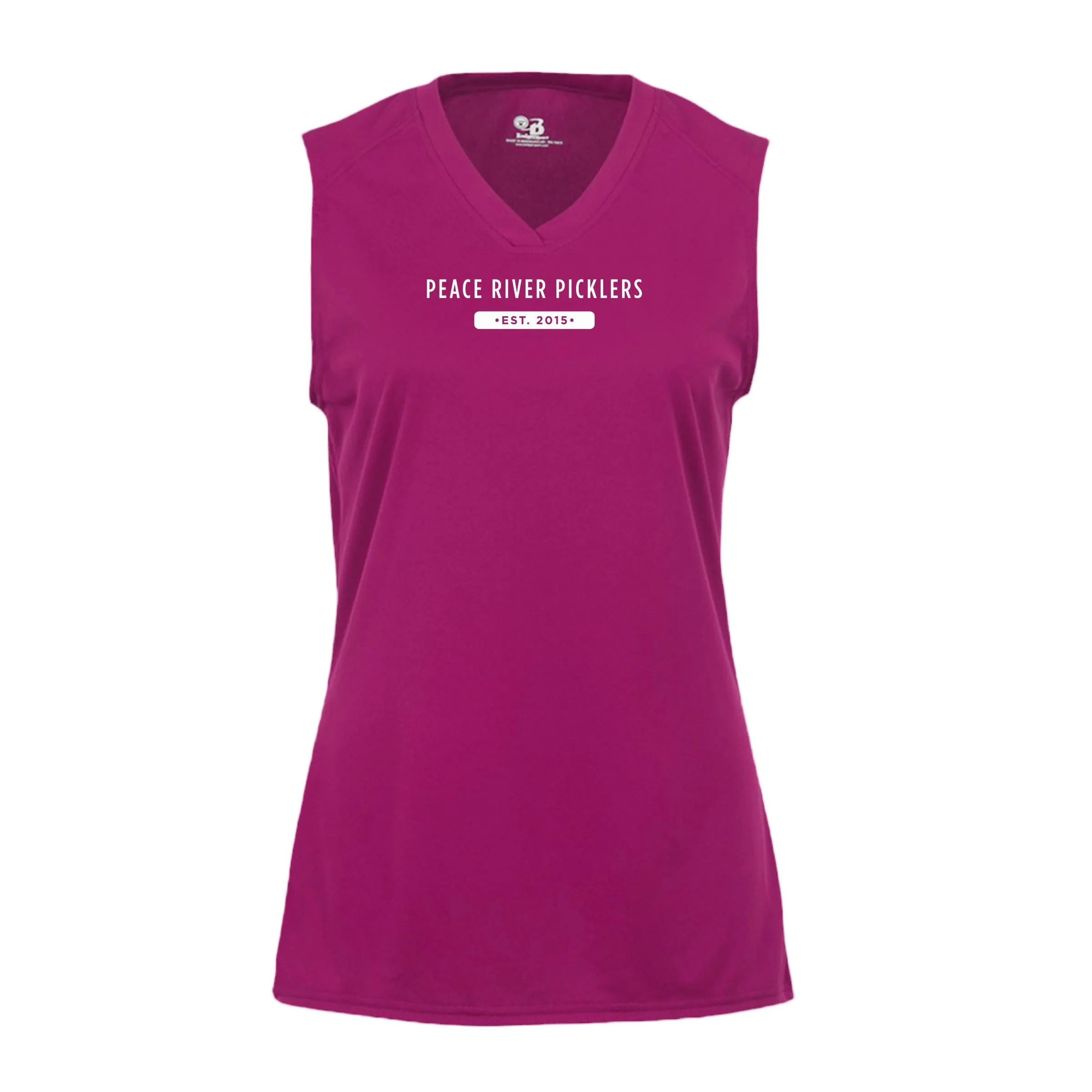 Peace River Picklers 2021 Pickleball Ladies Performance Sleeveless Tank - Design 2