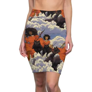 Pencil Skirt - Teenage Witches Black Girl Magic