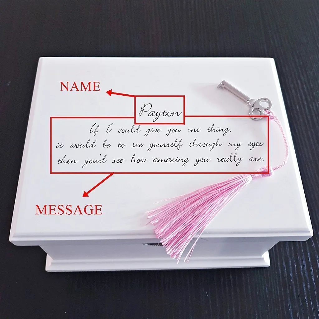 Personalised Wooden Musical Jewellery Box