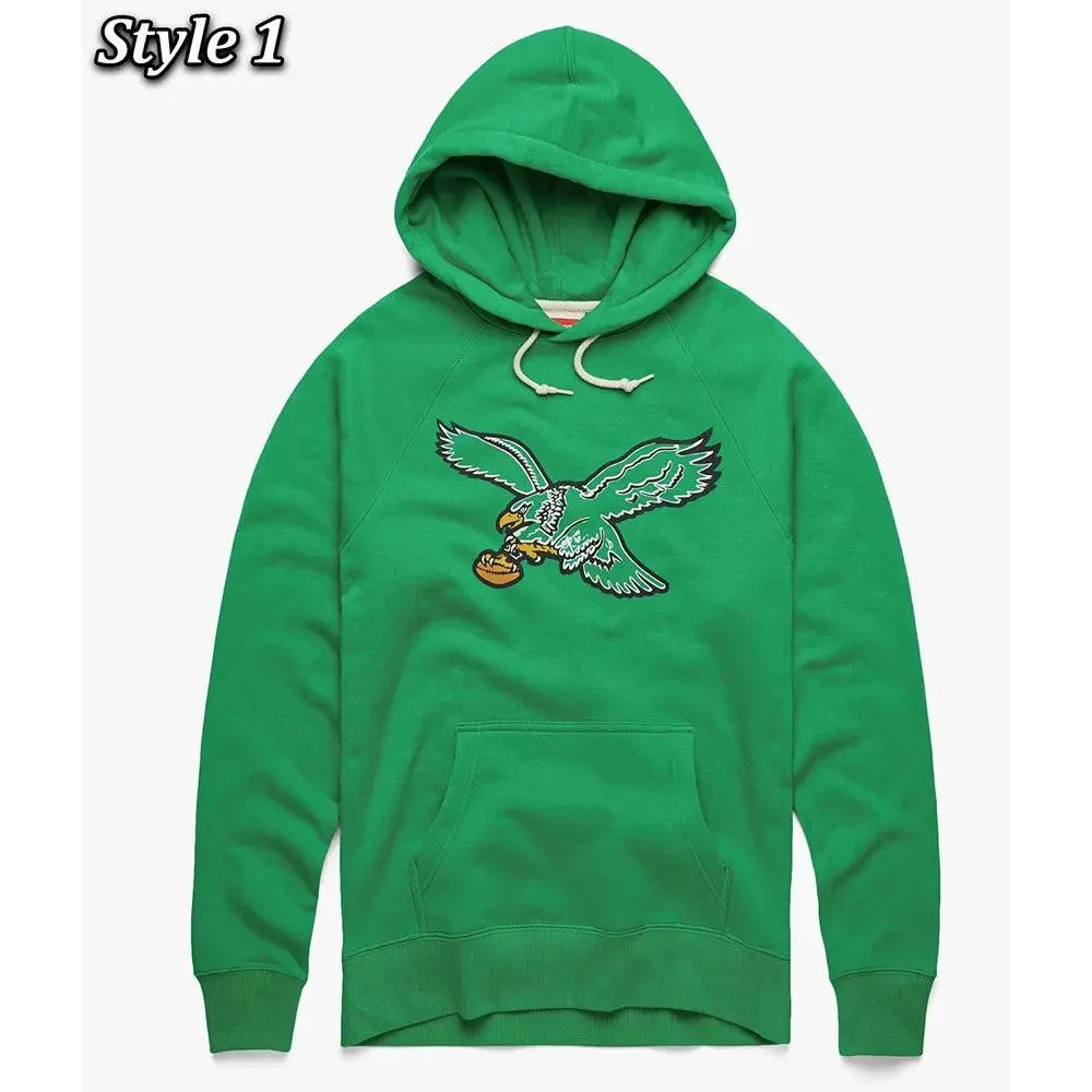 Philadelphia Eagles Retro Pullover  Hoodie