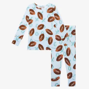 Posh Peanut Field Day -L/S Basic Pajama Blue