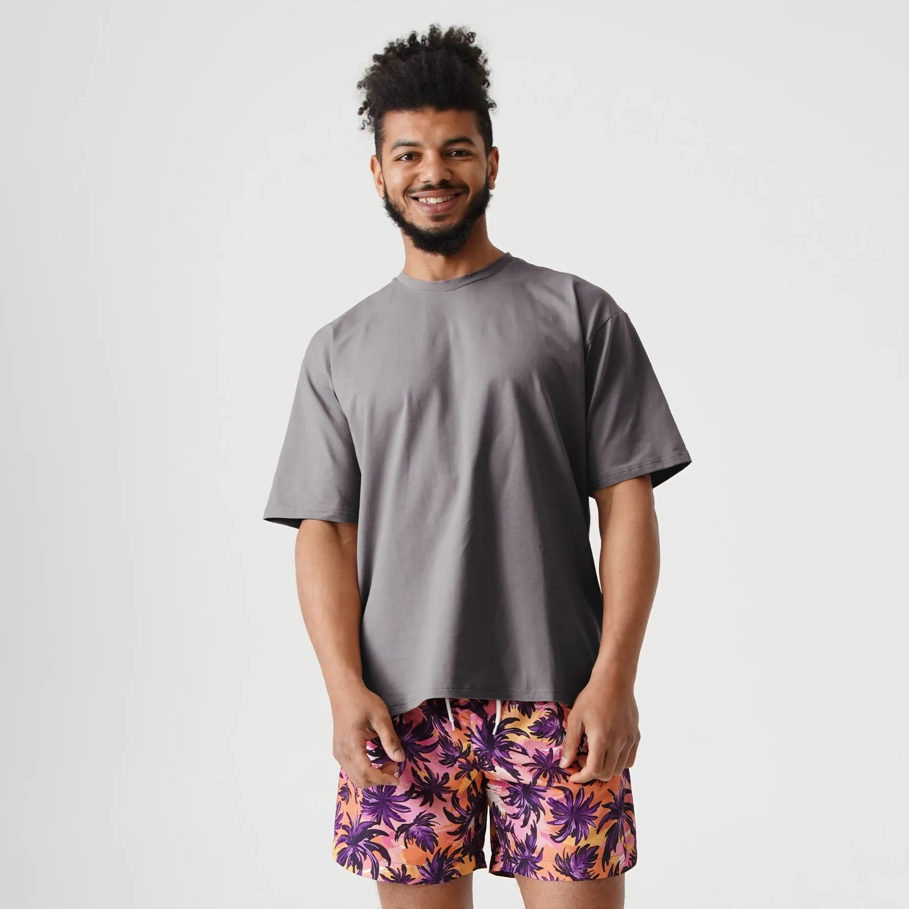 Premium Heavy Cotton Oversized T-Shirt, Grey