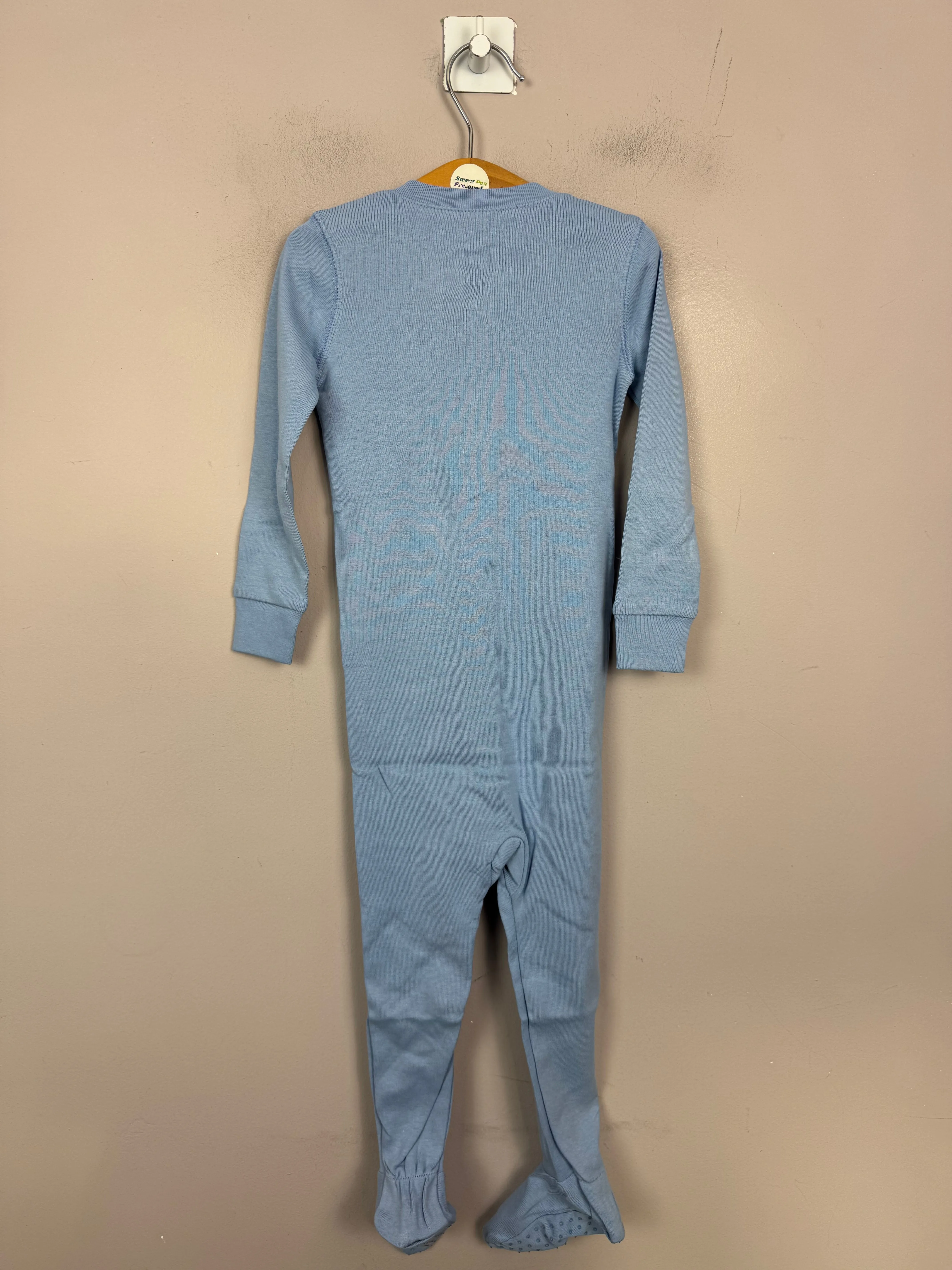 Primary Organic Sleepsuit - Plain dye Sky Blue (New) NB to 18-24m