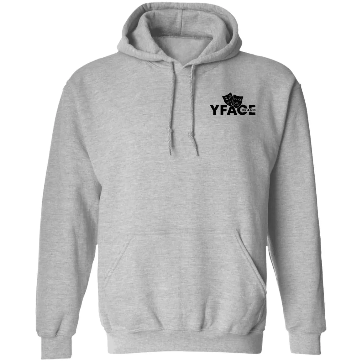Pullover Hoodie Logo Black Front