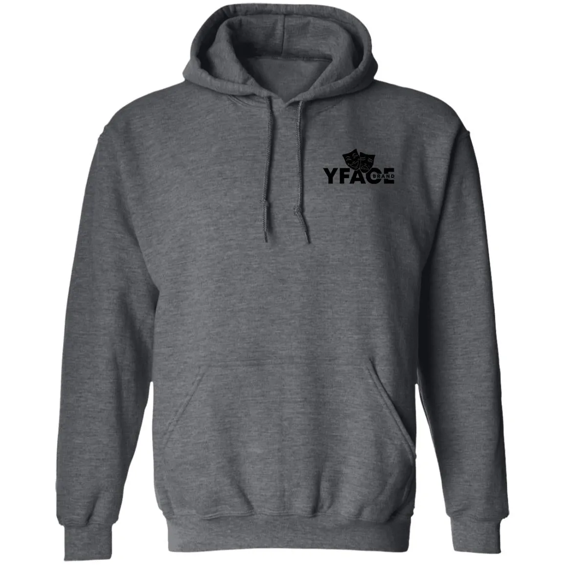 Pullover Hoodie Logo Black Front