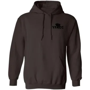 Pullover Hoodie Logo Black Front