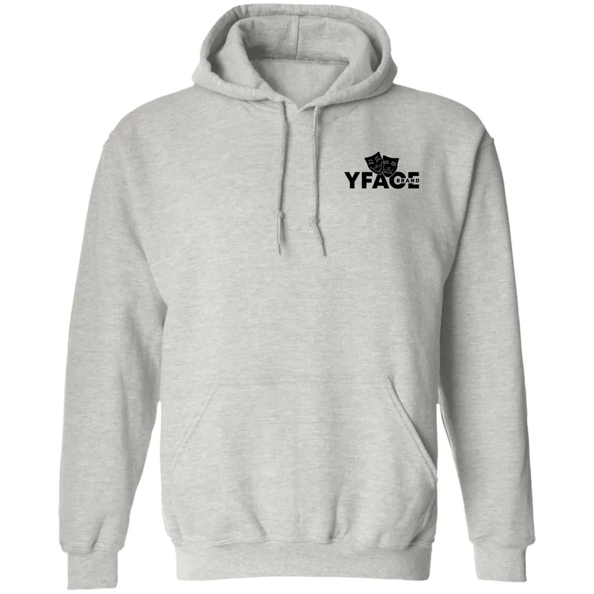 Pullover Hoodie Logo Black Front