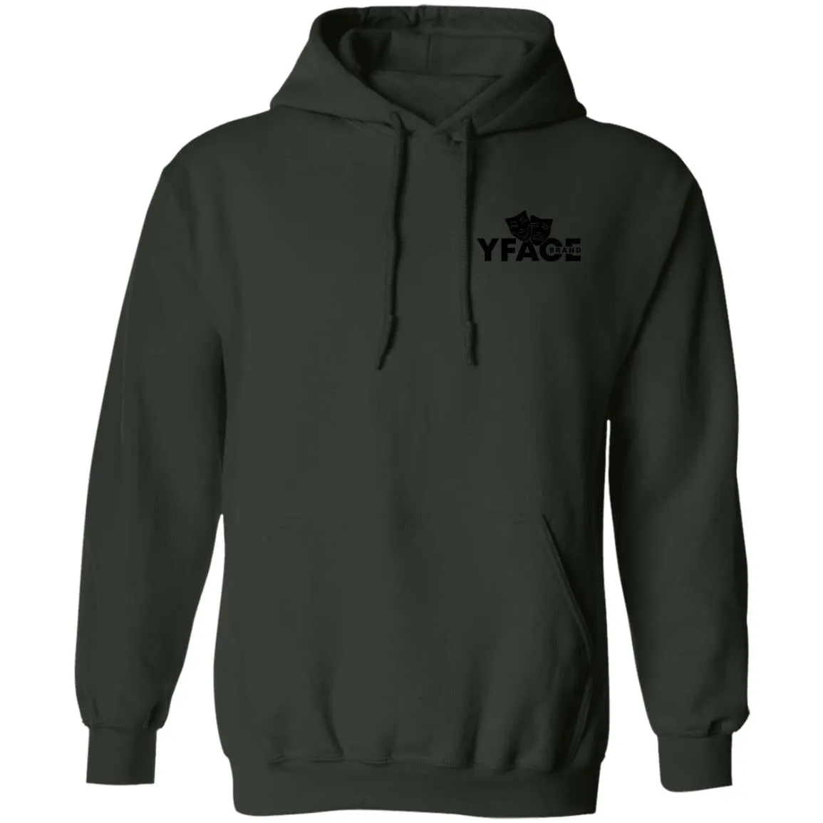 Pullover Hoodie Logo Black Front