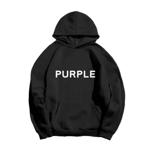 PURPLE Brand French Terry Hoodie 'Black'