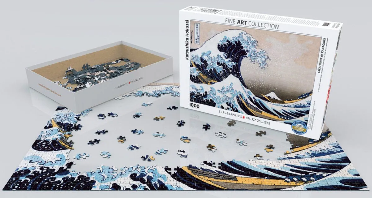 Puzzle Eurographics - 1000 p - La vague - Hokusai