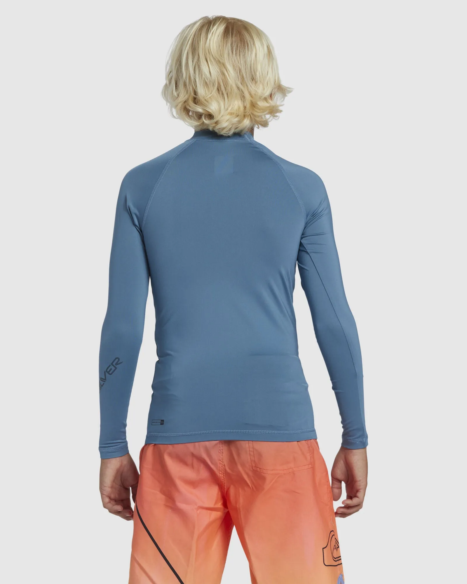 QUIKSILVER ALL TIME LONG SLEEVE YOUTH RASH TOP BERING SEA