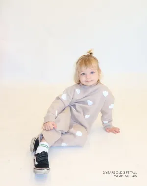 "All Over Heart" Kids Classic Crew