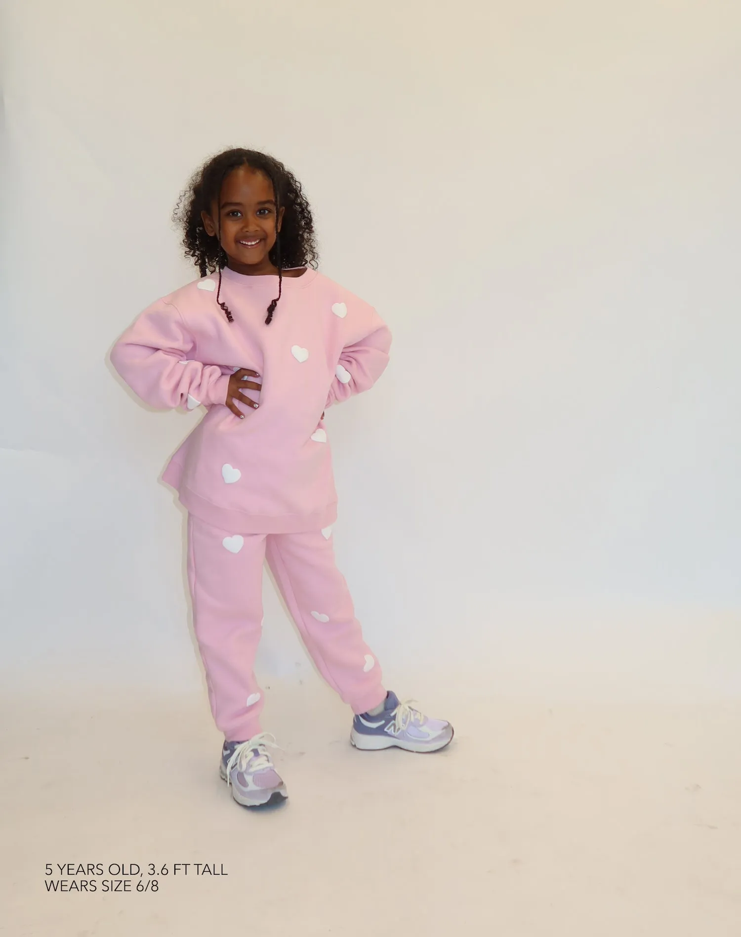 "All Over Heart" Kids Classic Crew