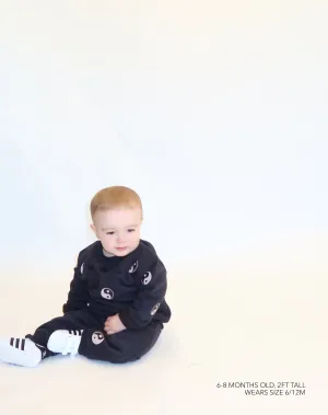 "All Over Yin Yang" Kids Classic Crew