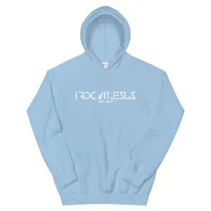"i ROC WIT JESUS" Hoodie "LIGHT BLUE