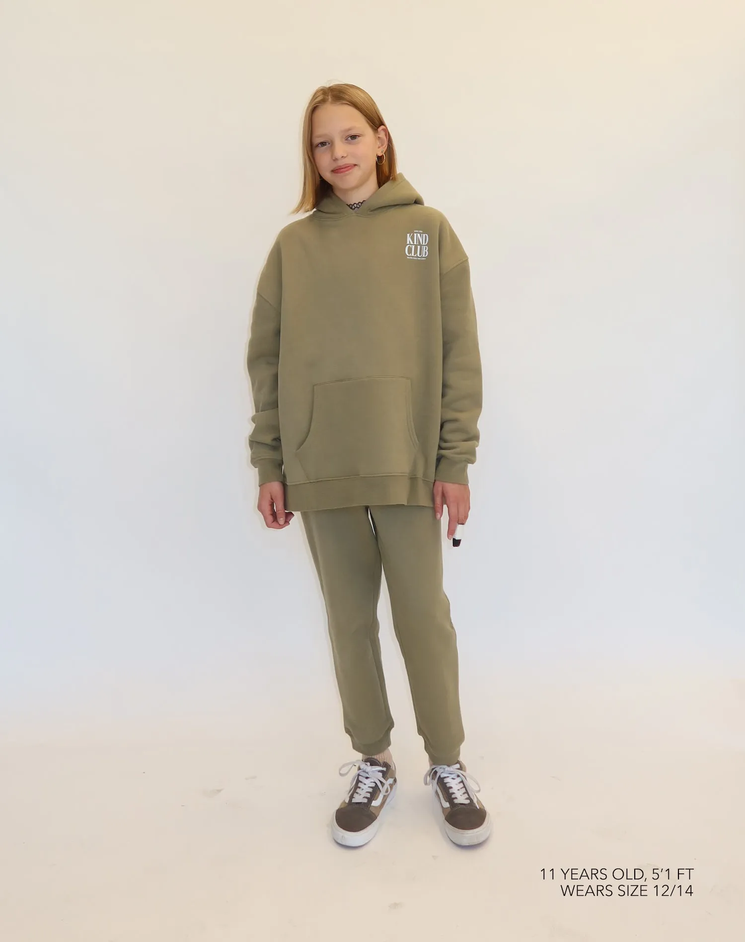 "Kind Club" Kids Big Sister Hoodie