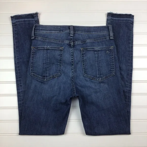 rag &amp; bone hi rise ankle skinny jeans