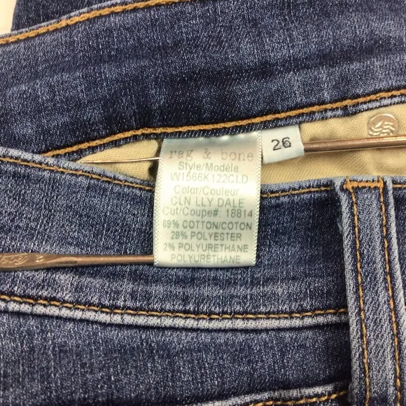 rag &amp; bone hi rise ankle skinny jeans