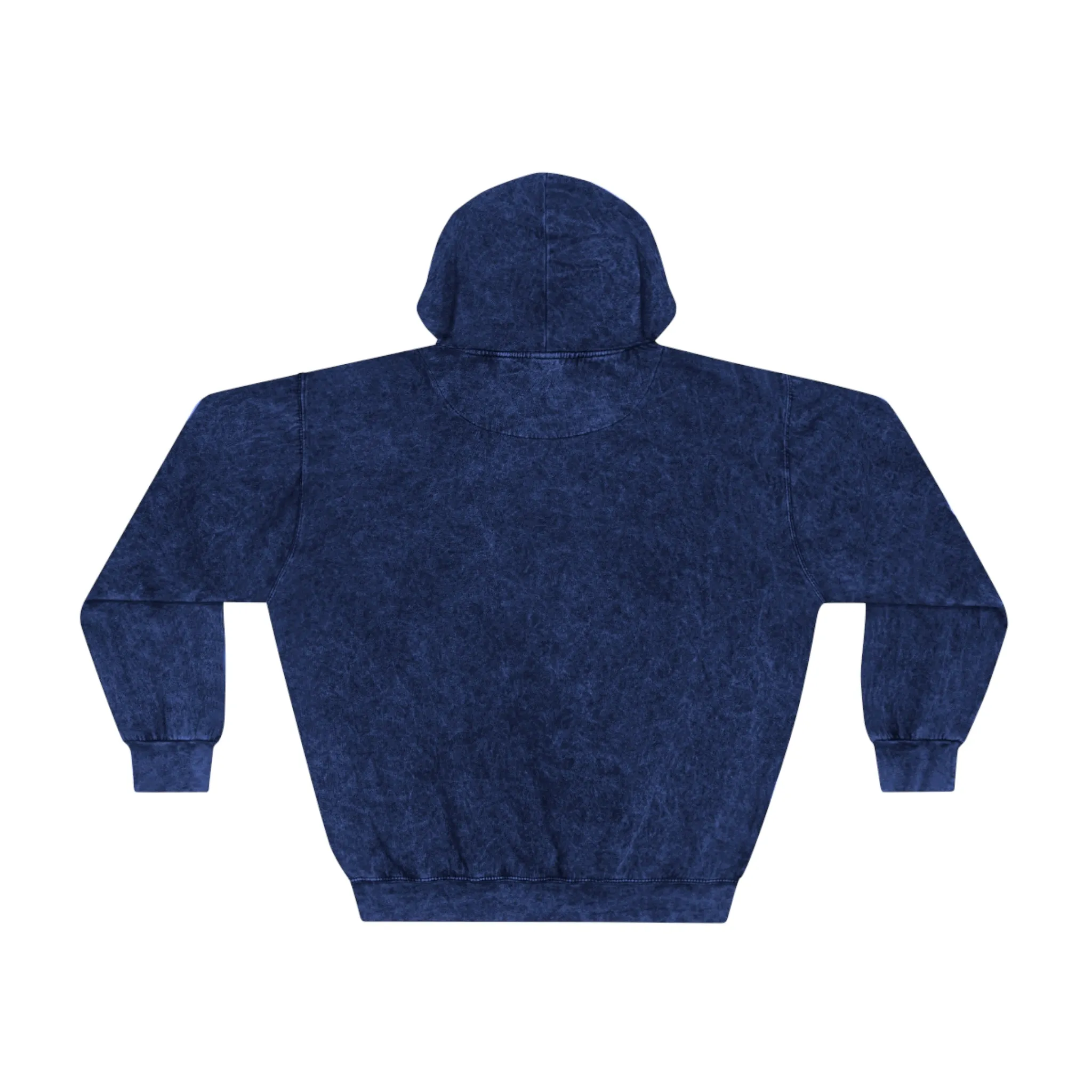 Raw Sushi "fish scale" Mineral Wash Hoodie navy