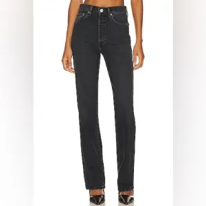 RE/DONE 90S High Rise Loose Jeans Noir OP Dark Denim Size 29 RE DONE NEW