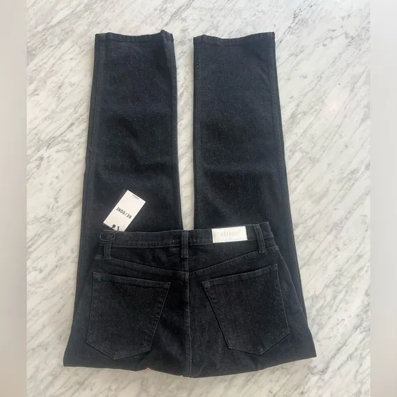 RE/DONE 90S High Rise Loose Jeans Noir OP Dark Denim Size 29 RE DONE NEW