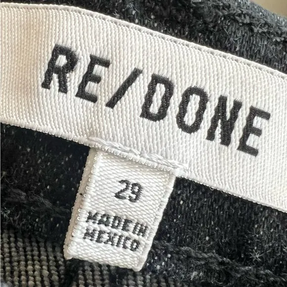 RE/DONE 90S High Rise Loose Jeans Noir OP Dark Denim Size 29 RE DONE NEW