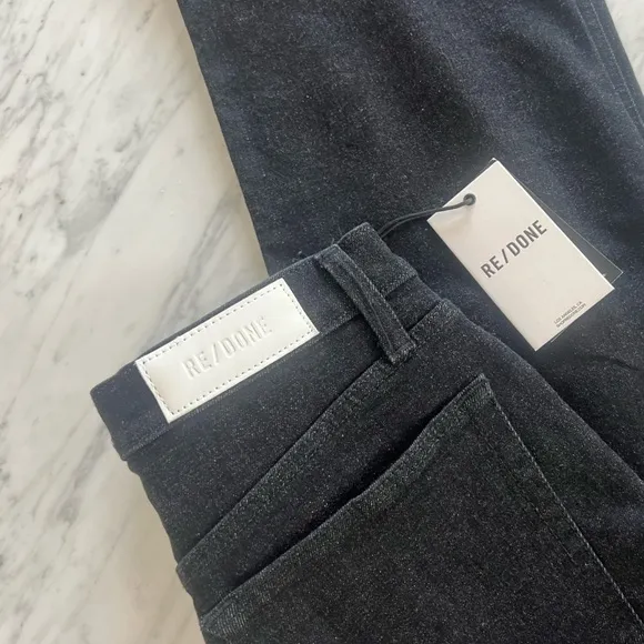 RE/DONE 90S High Rise Loose Jeans Noir OP Dark Denim Size 29 RE DONE NEW
