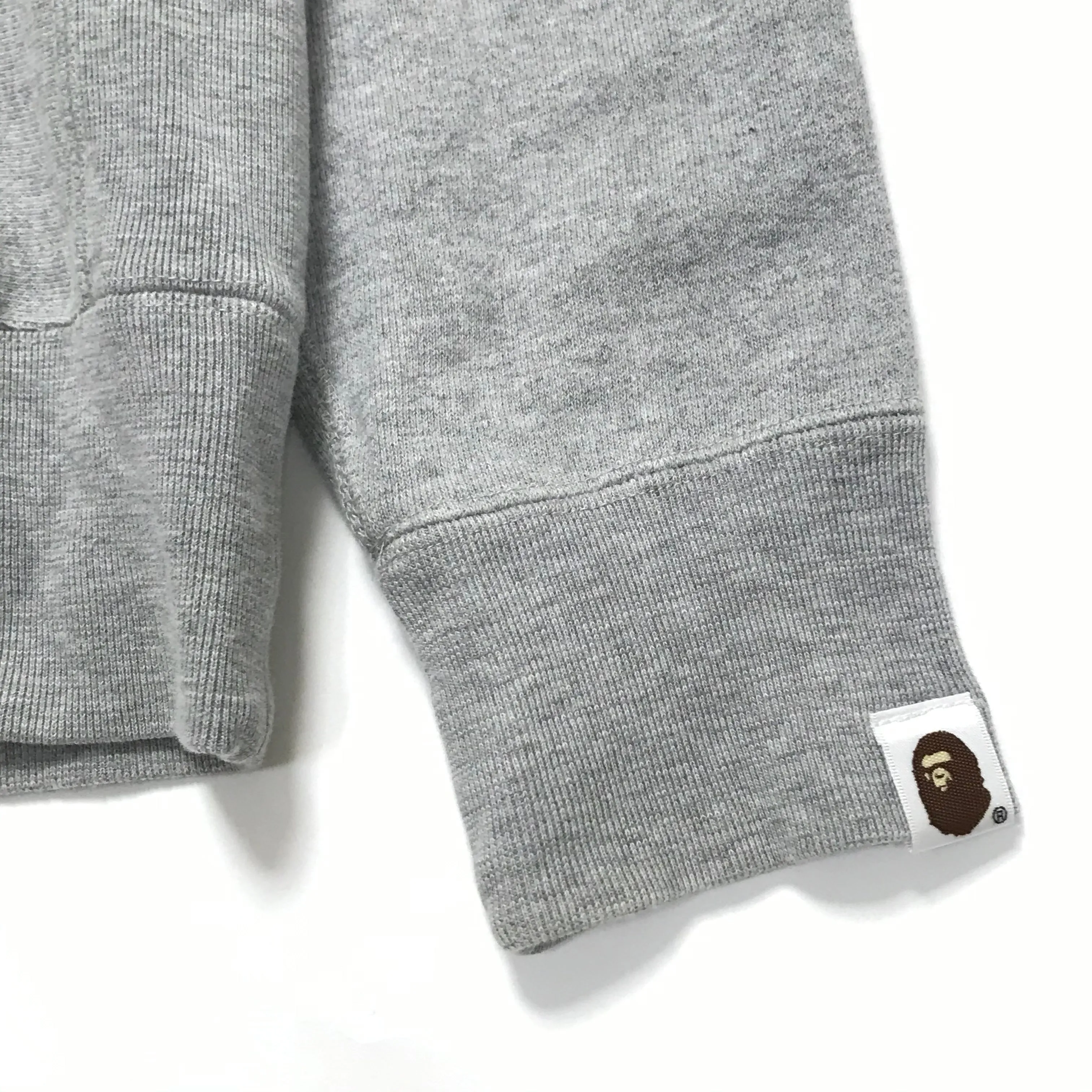 [S] A Bathing Ape Bape x Mario Baby Milo Logo Crewneck Sweatshirt Grey