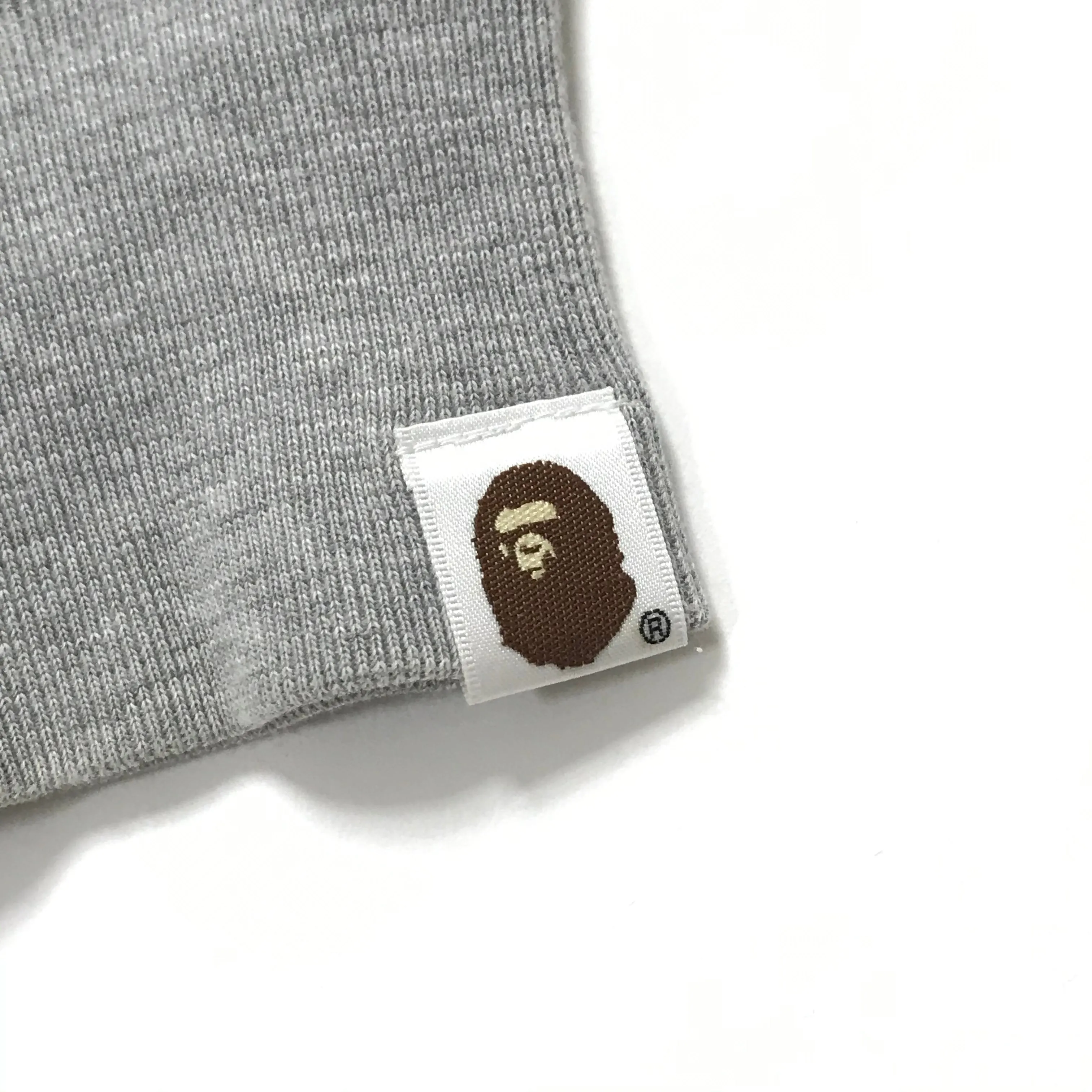 [S] A Bathing Ape Bape x Mario Baby Milo Logo Crewneck Sweatshirt Grey