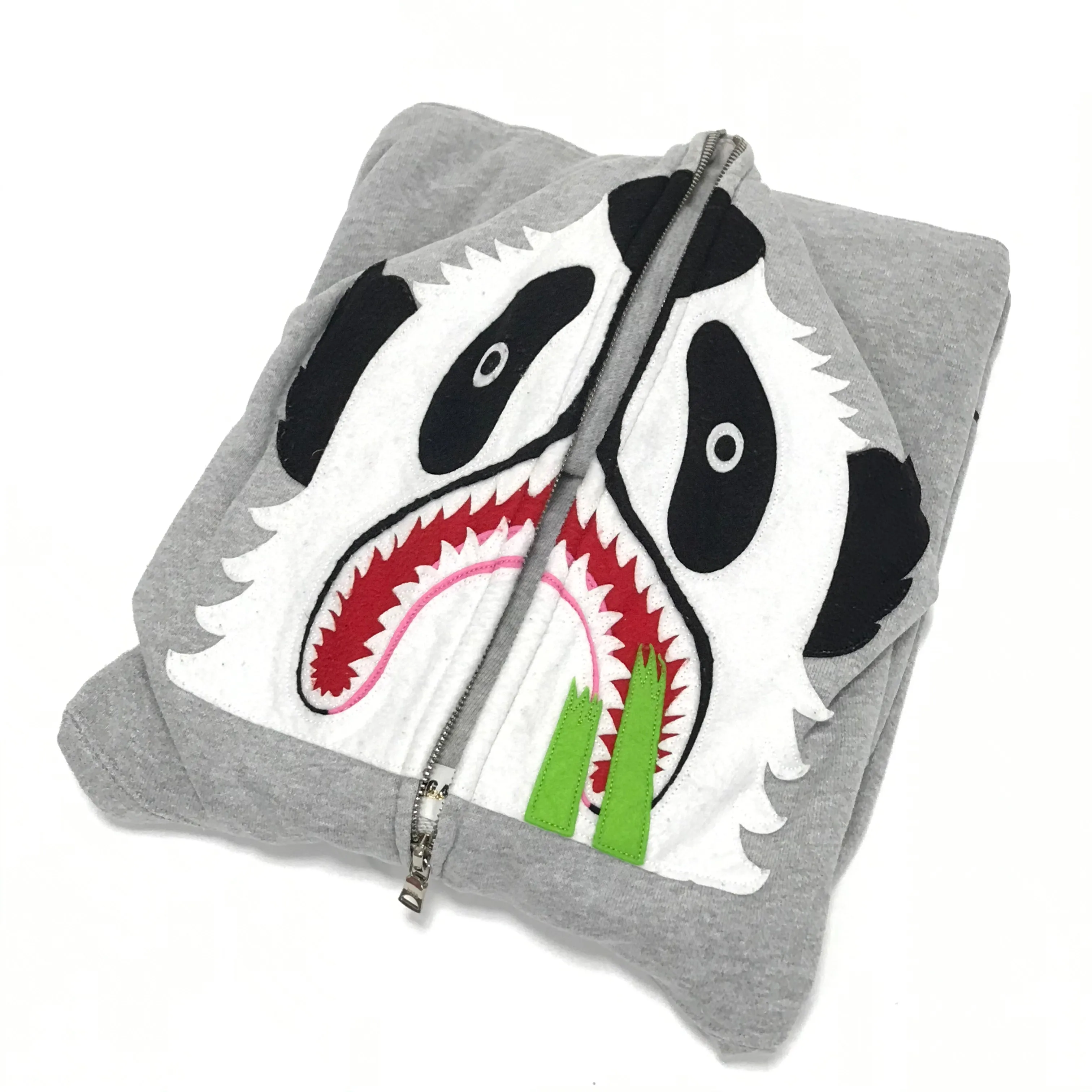 [S] A Bathing Ape Bape x Mario Baby Milo Logo Crewneck Sweatshirt Grey