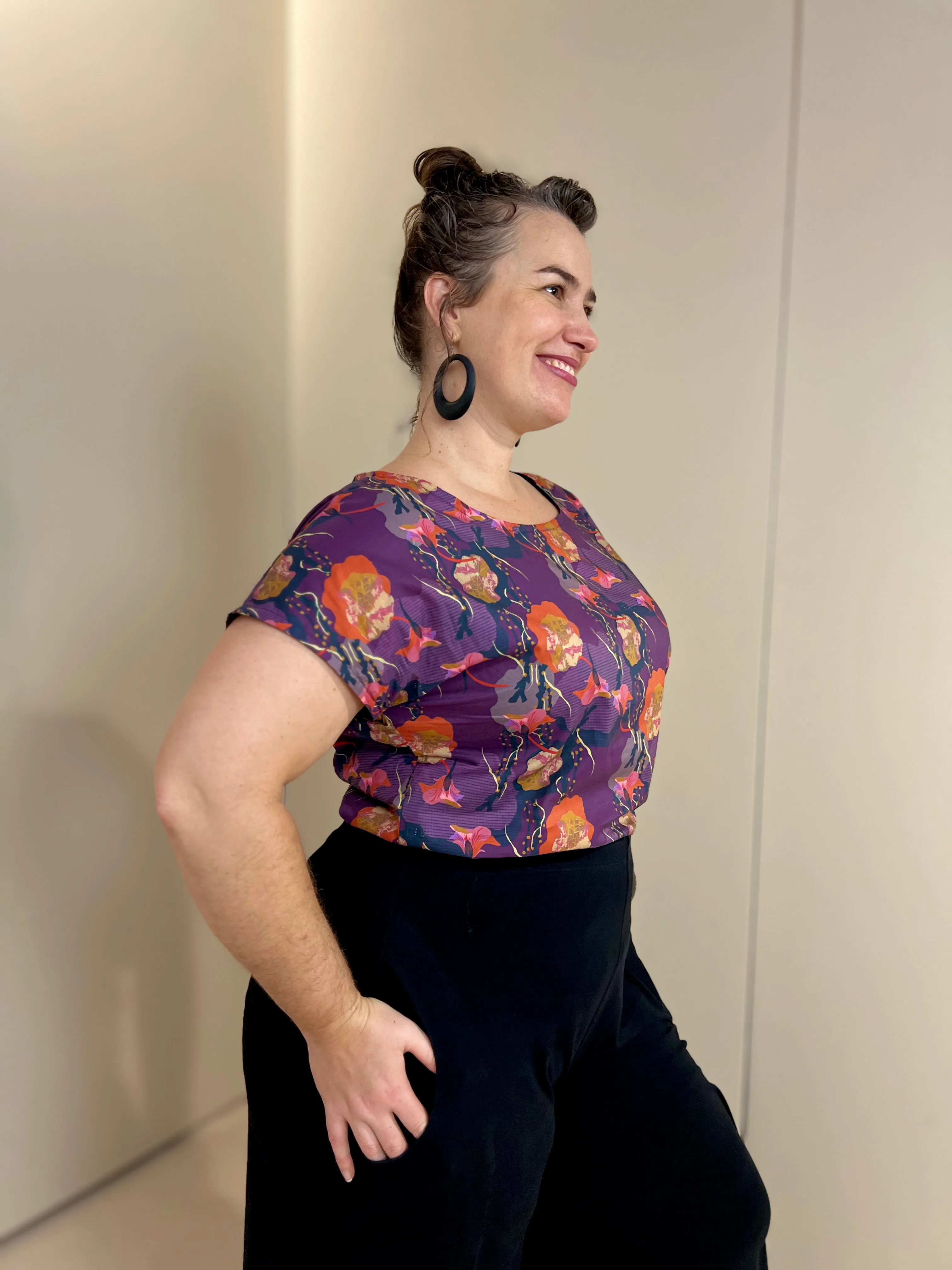SAMPLE Breeze Top - Nasturtium Purple (16)