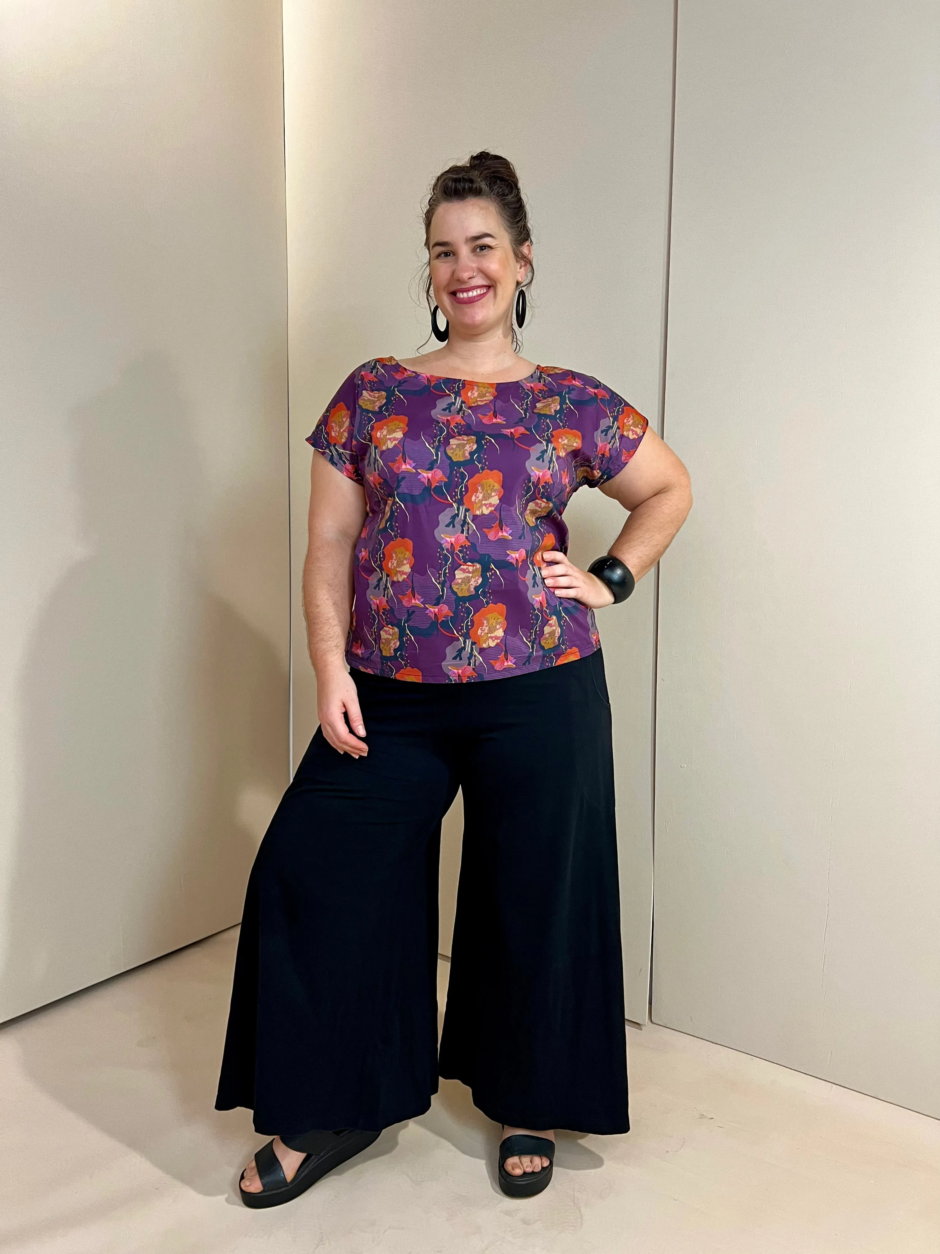 SAMPLE Breeze Top - Nasturtium Purple (16)